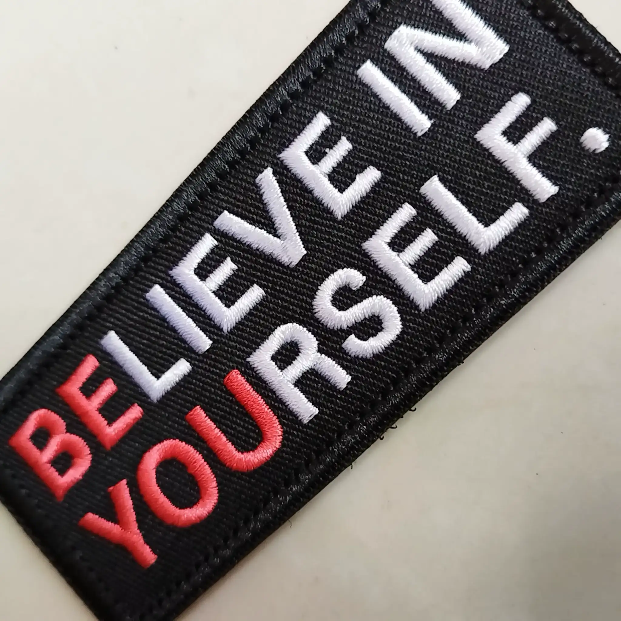 Believe in Yourself Velcro Embroidered Patch