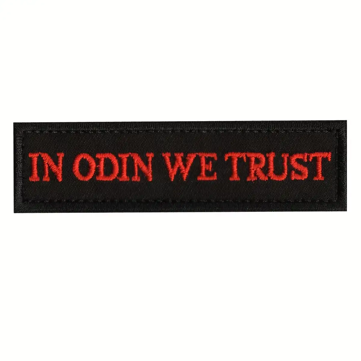 Odin-themed embroidered hook-and-loop patch