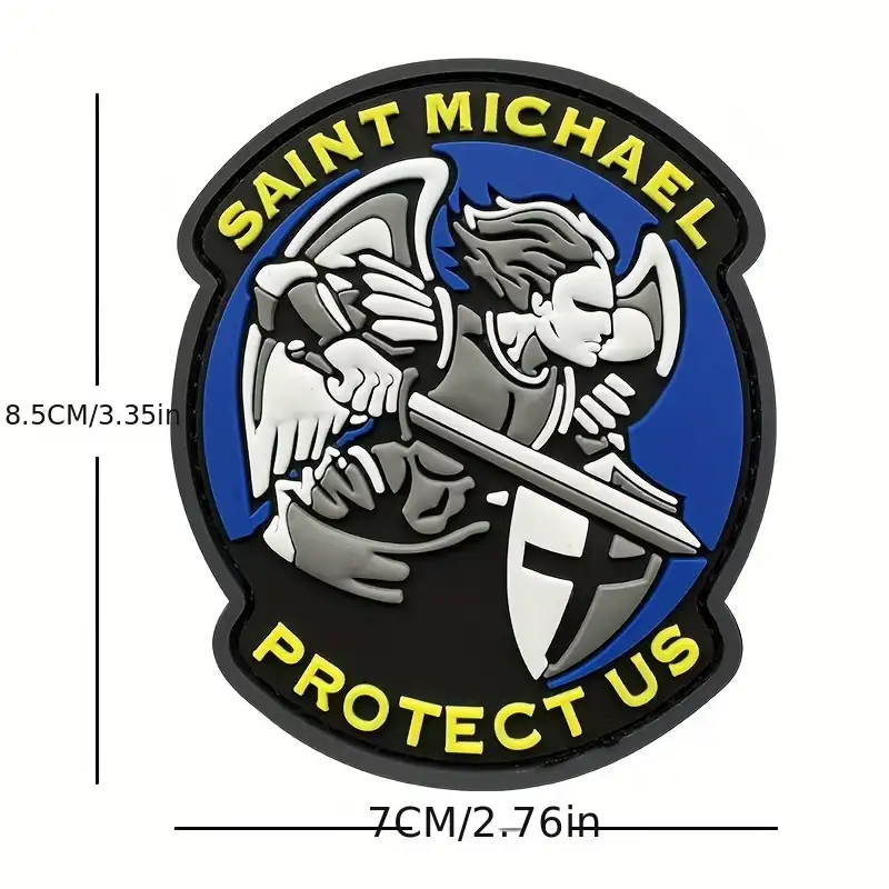 3D Saint Michael PVC Velcro Patch