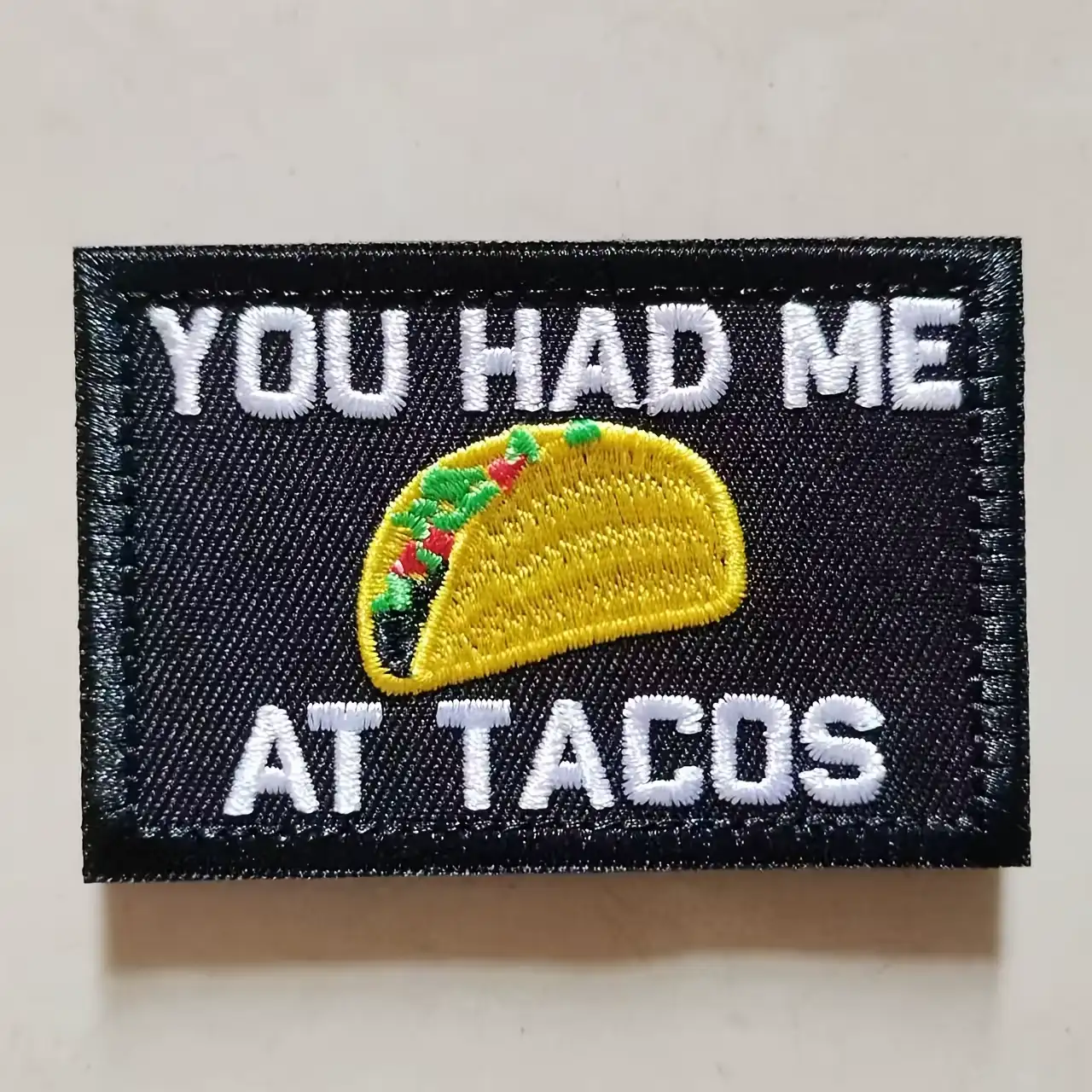 Fun Embroidered Mexican Burrito Velcro Patch