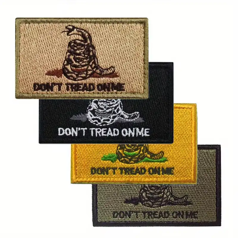Don't Tread On Me Embroidered Hook-and-Loop Tactical Patch