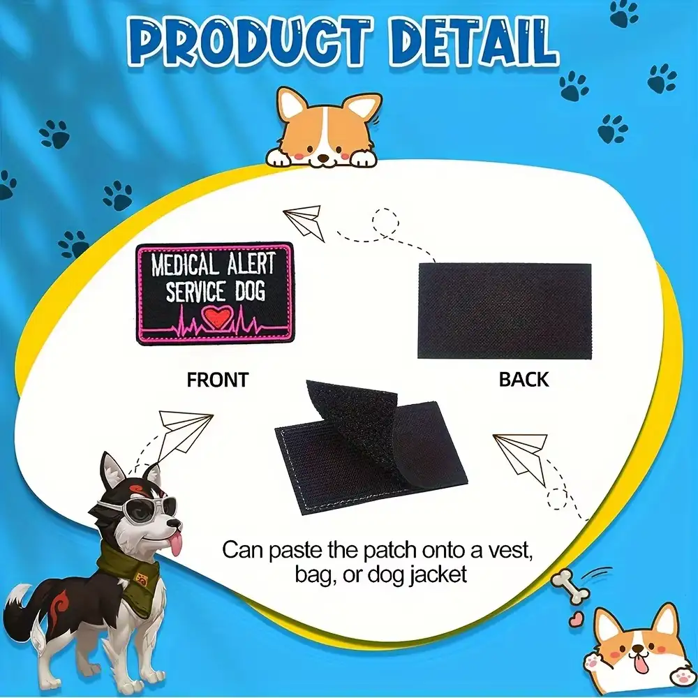 K9 Training Embroidered Velcro Dog ID Patch