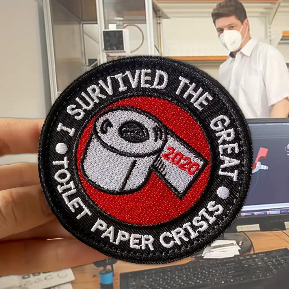 I Survived 2020 Embroidered Velcro Badge