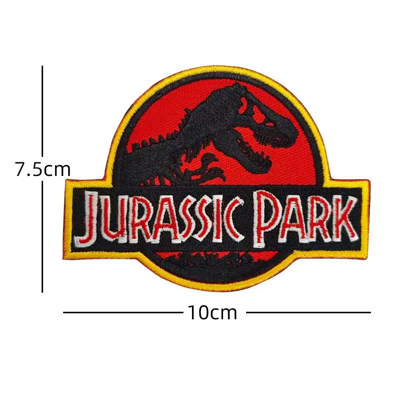 Vintage Dinosaur Embroidered Velcro Patch
