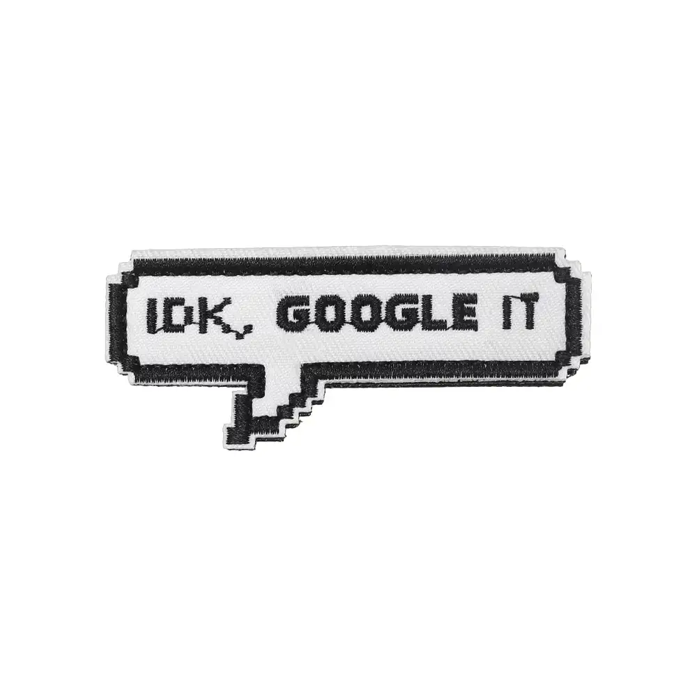 Fun English Embroidered Velcro Patches