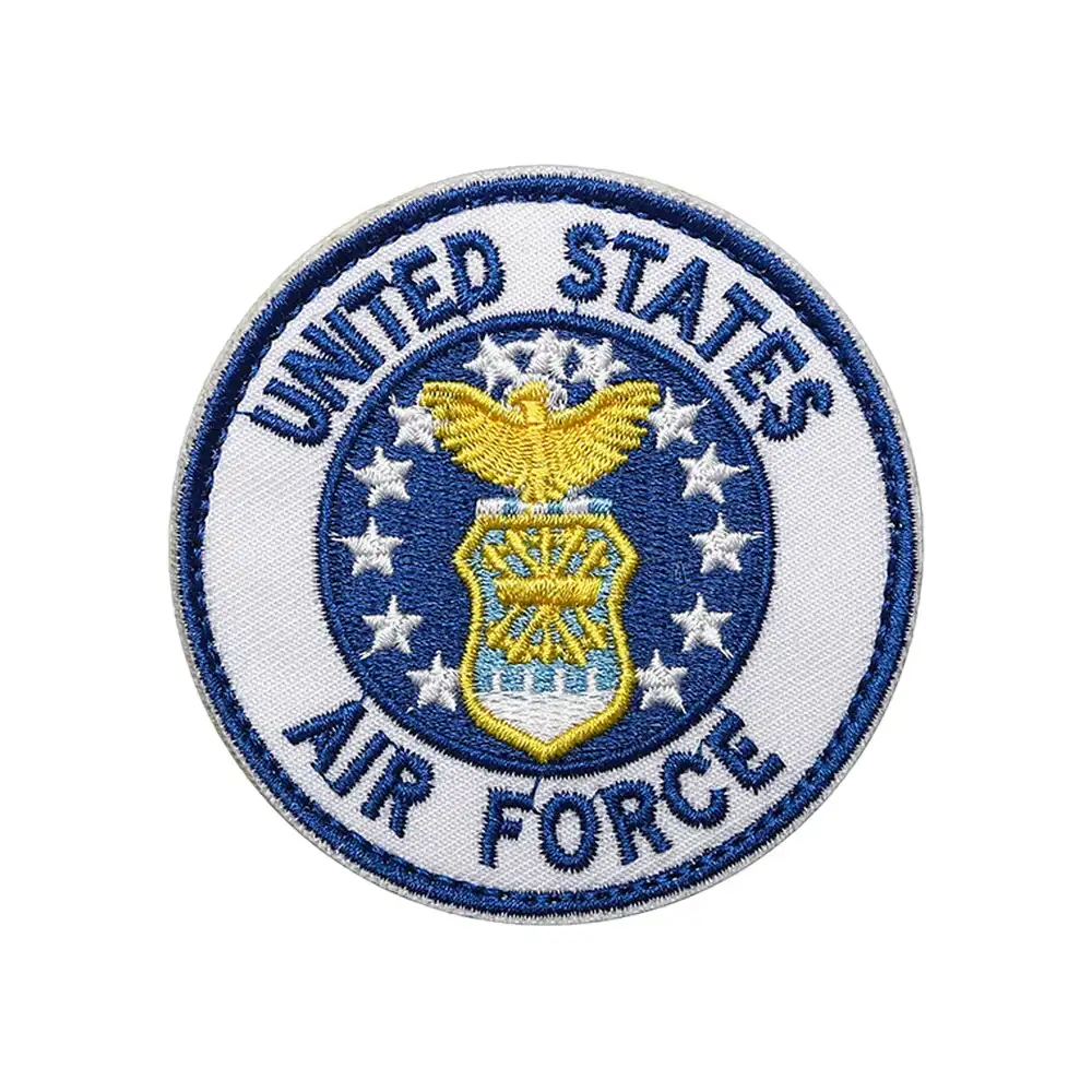 US Air Force Fun Text Embroidered Velcro Patch