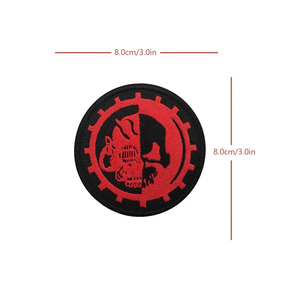 40K Mechanicus Embroidered Velcro Backpack Patch