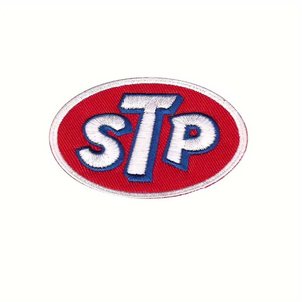 STP Motor Oil Vintage Embroidered Iron-On Patch