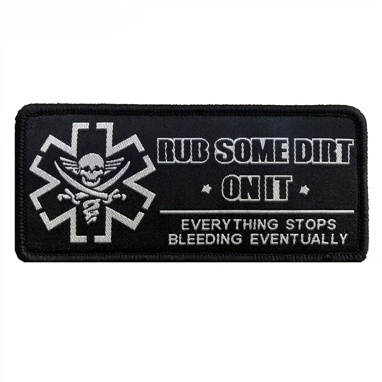 Fun Slogan Velcro Embroidered Patch