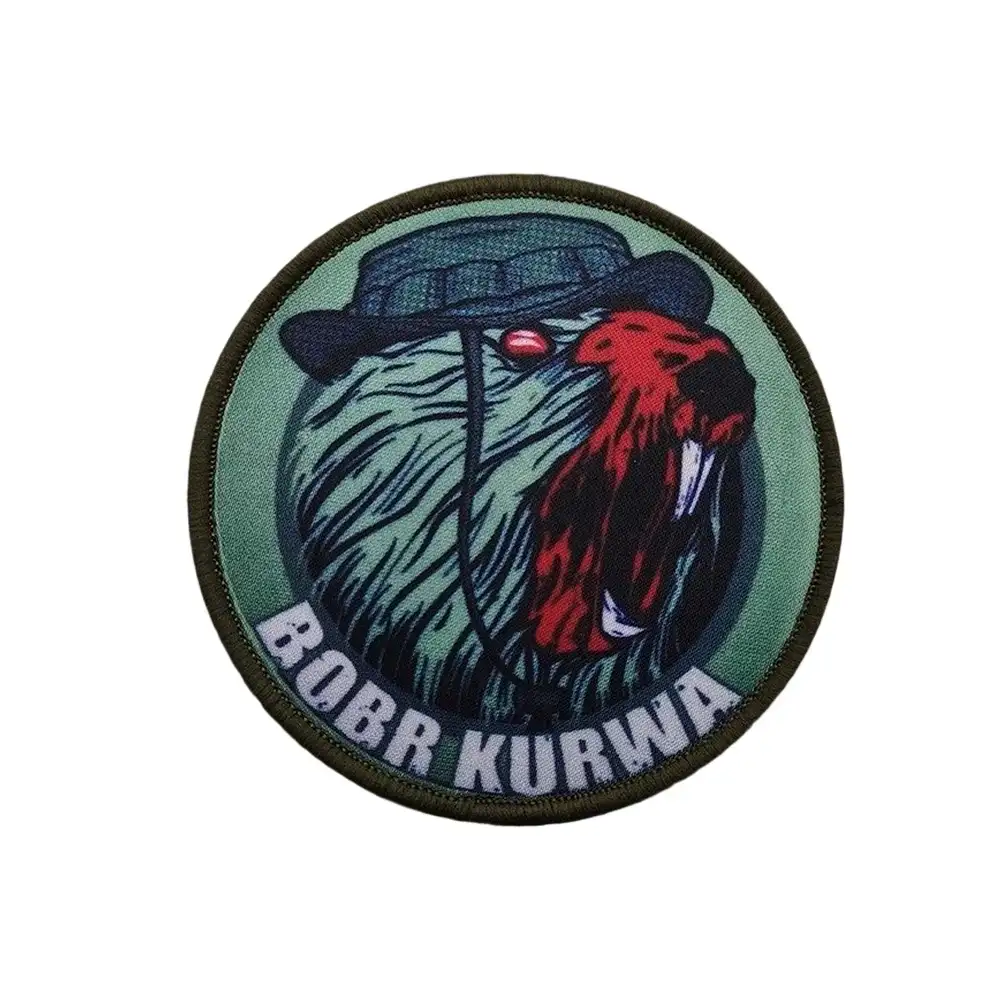 BOBR KURWA Tactical Embroidered Velcro Patch
