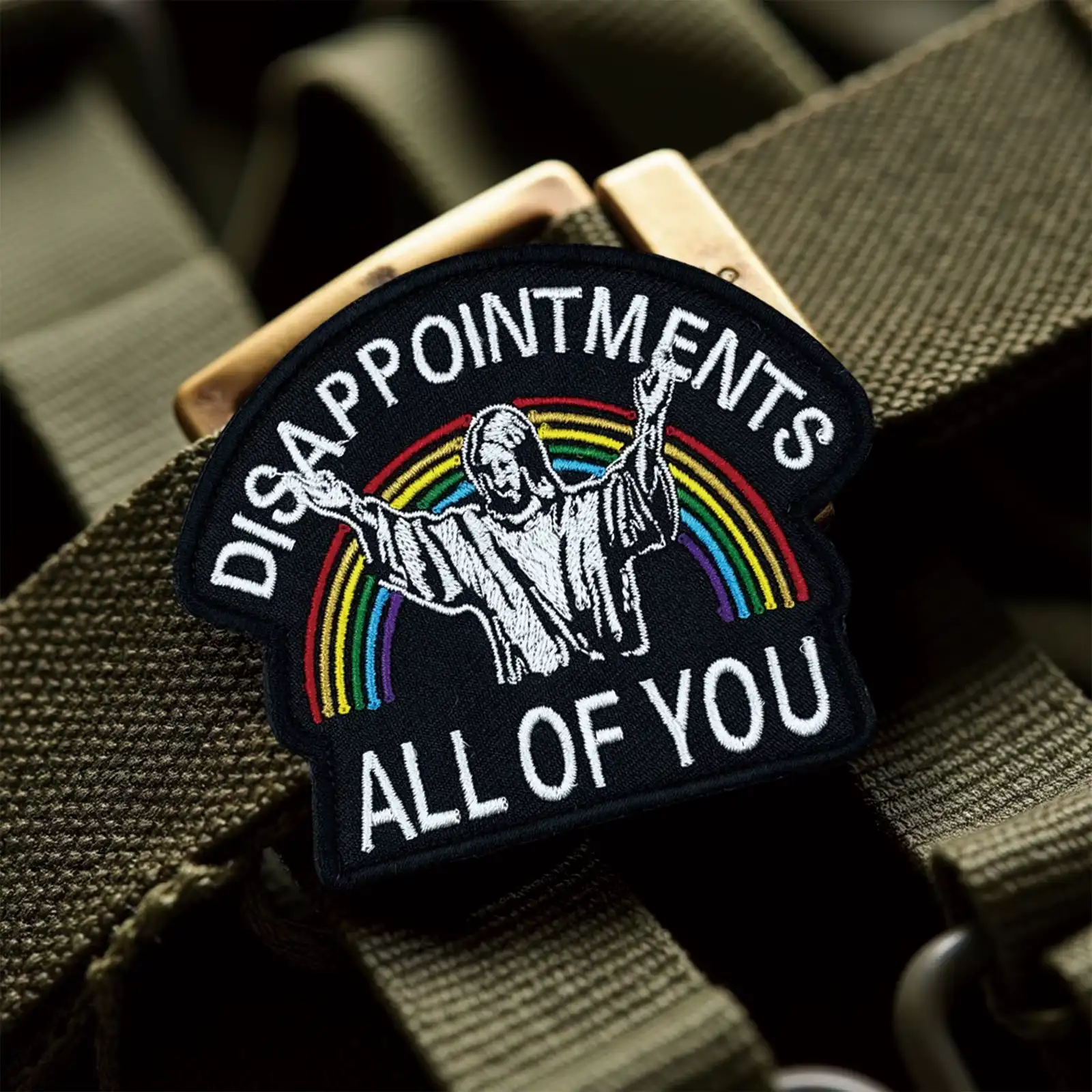 Fun Text Velcro Embroidered Patch