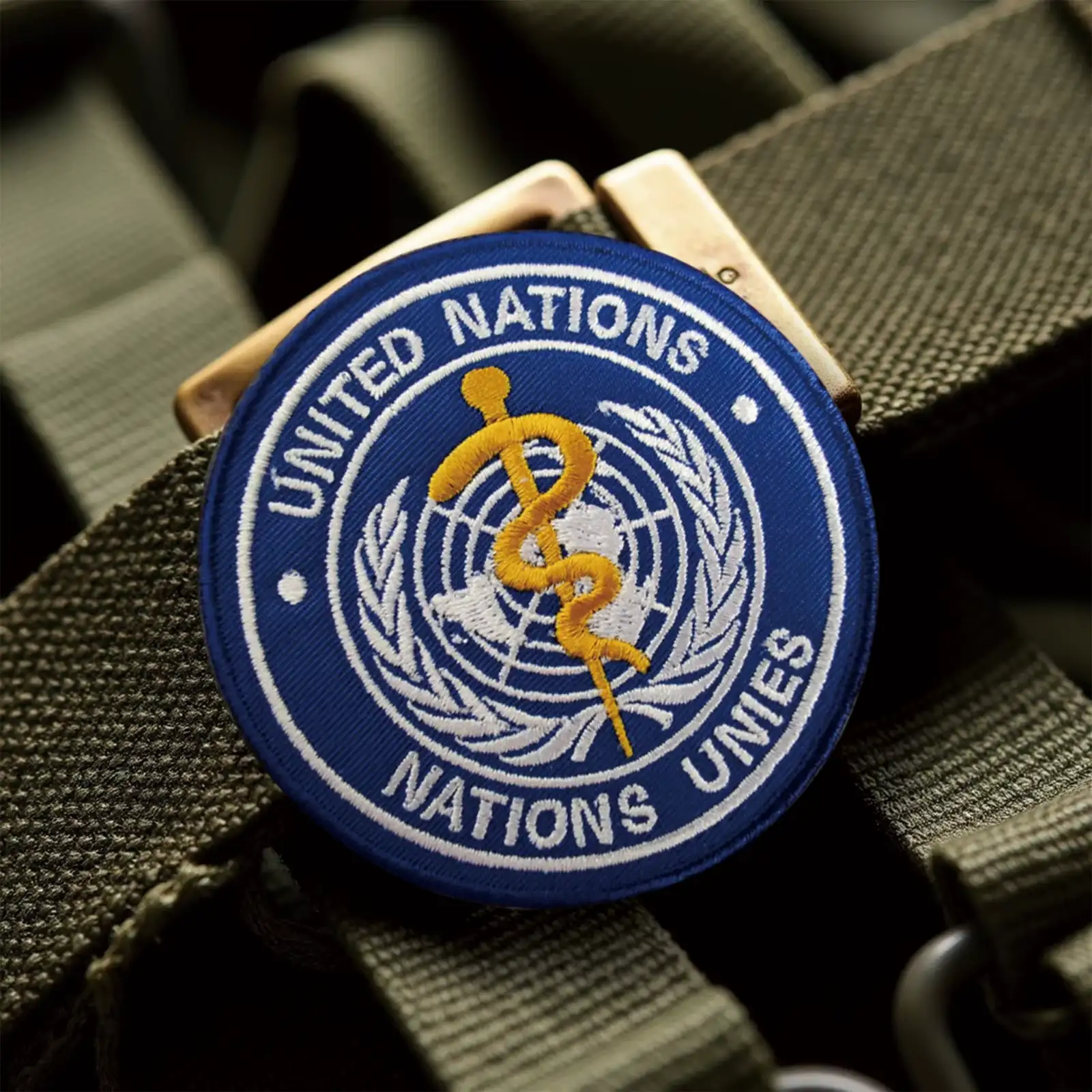 United Nations Medical Badge Velcro Cloth Patch