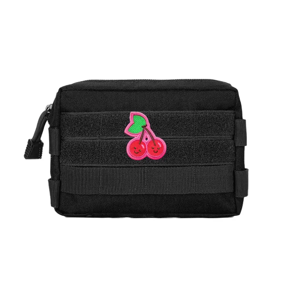Double Cherry Cartoon Embroidered Velcro Badge