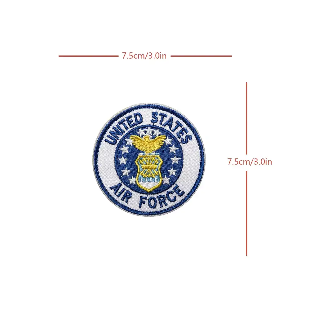 US Air Force Fun Text Embroidered Velcro Patch