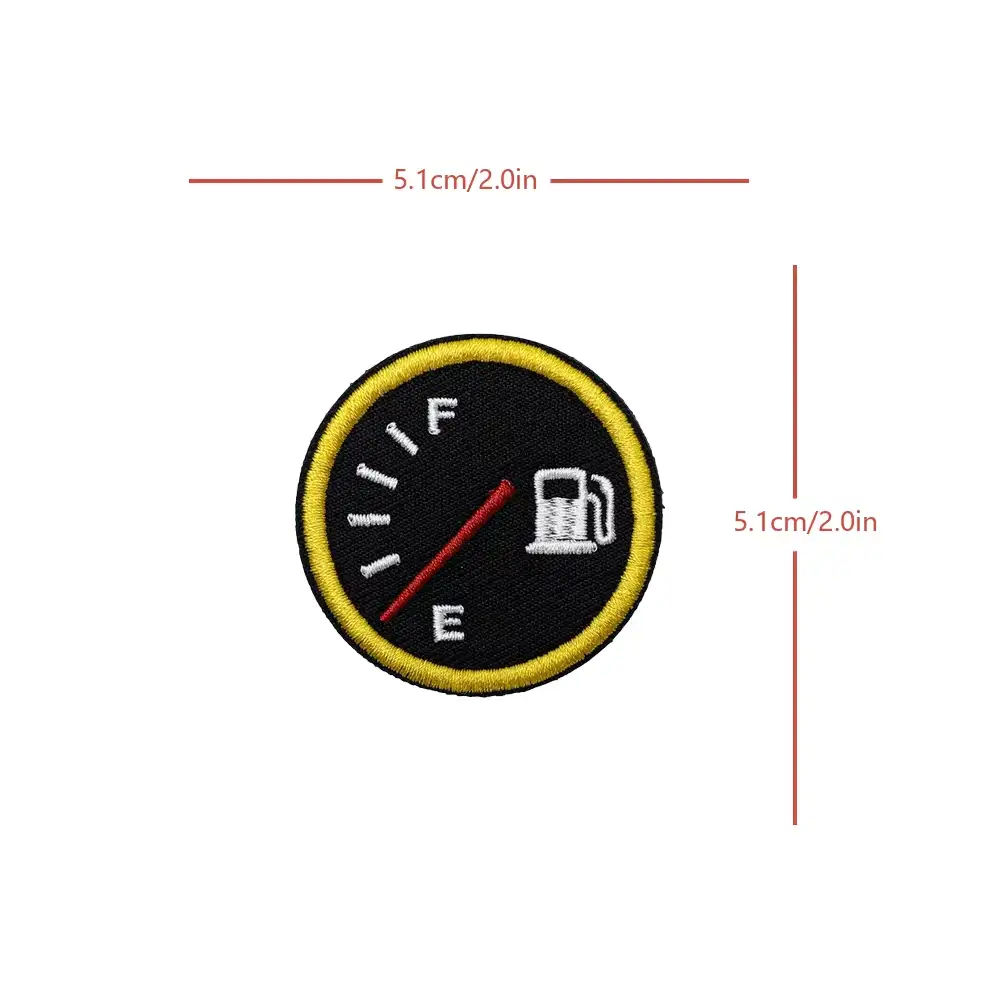 Fuel Gauge Pattern Tactical Embroidered Velcro Patch Badge