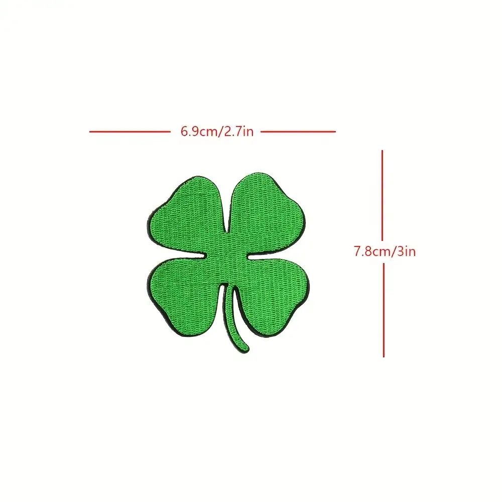 Four-Leaf Clover Embroidered Velcro Badge