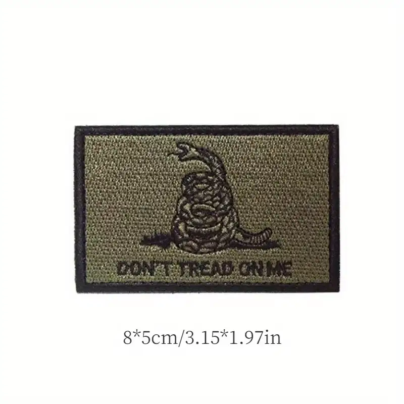 Don't Tread On Me Embroidered Hook-and-Loop Tactical Patch