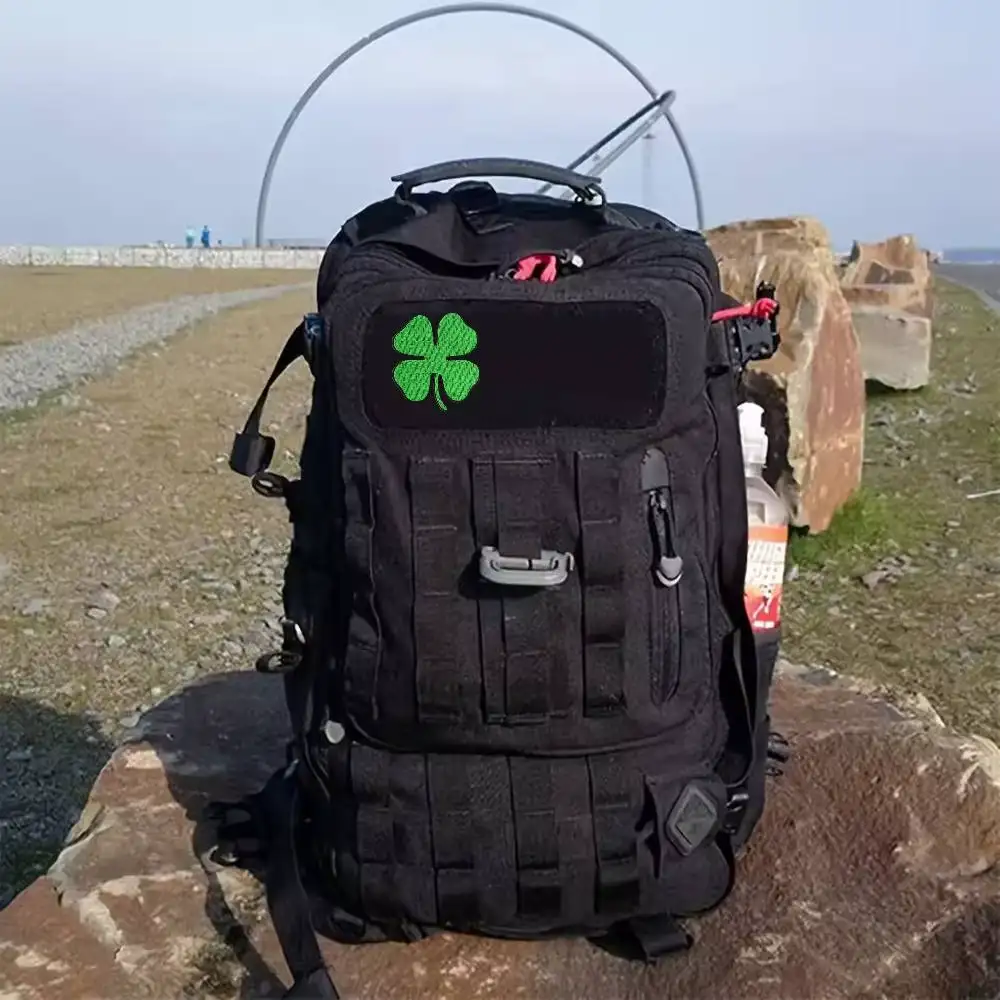 Four-Leaf Clover Embroidered Velcro Badge