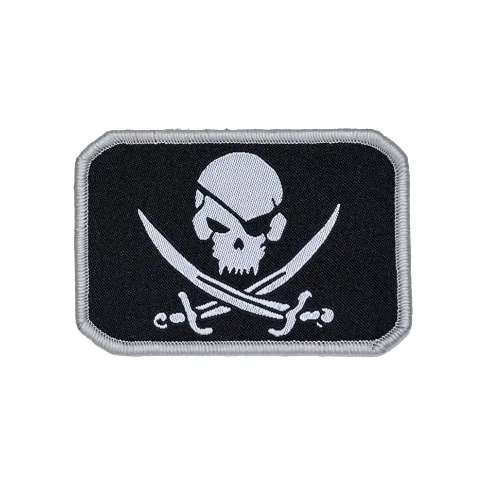 Tactical Skull Pirate Flag Hook-and-Loop Patch