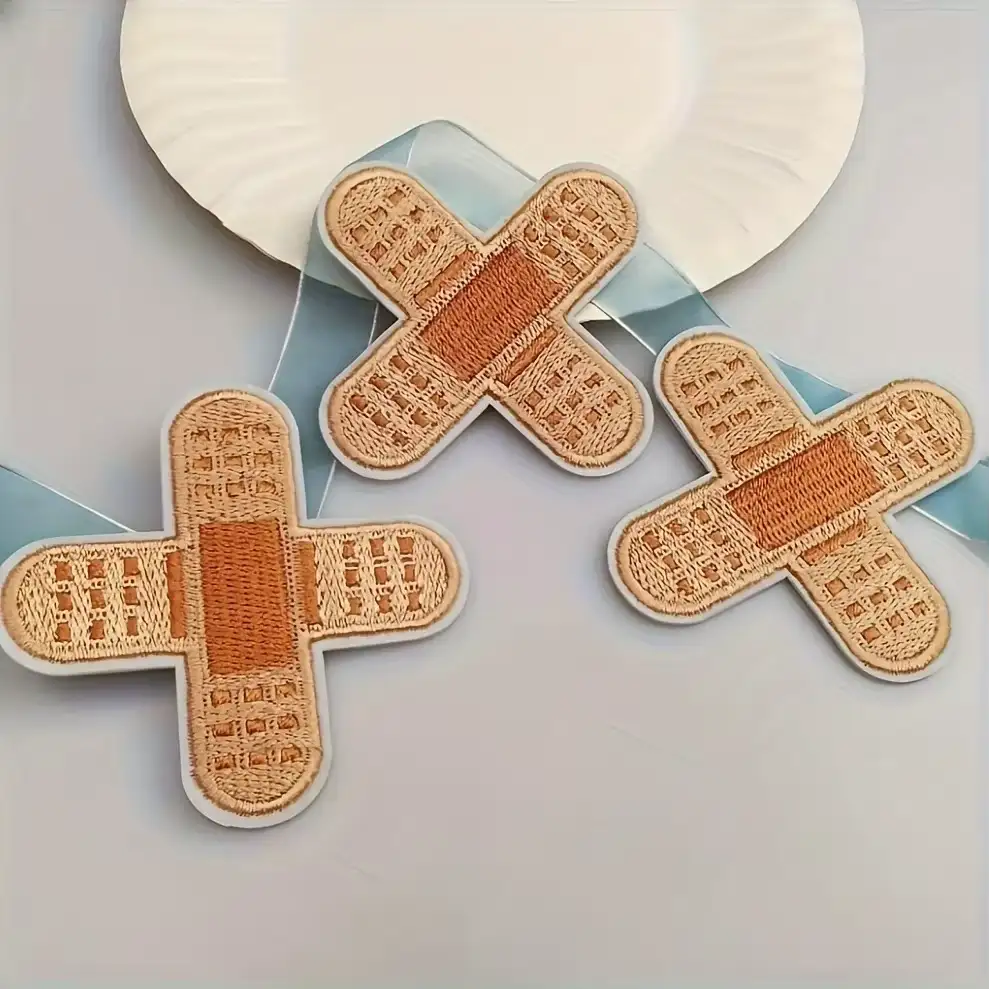 卡通創可貼刺繡熨燙貼兩片裝