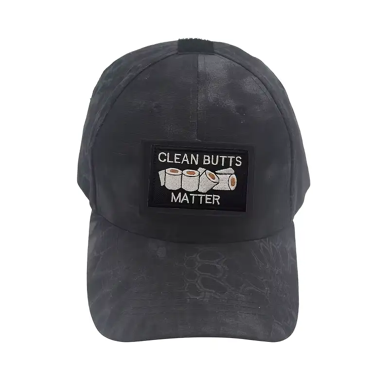 CLEAN BUTTS MATTER 趣味魔術貼刺繡徽章