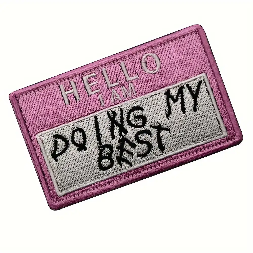 'Do My Best' embroidered hook-and-loop tactical patch