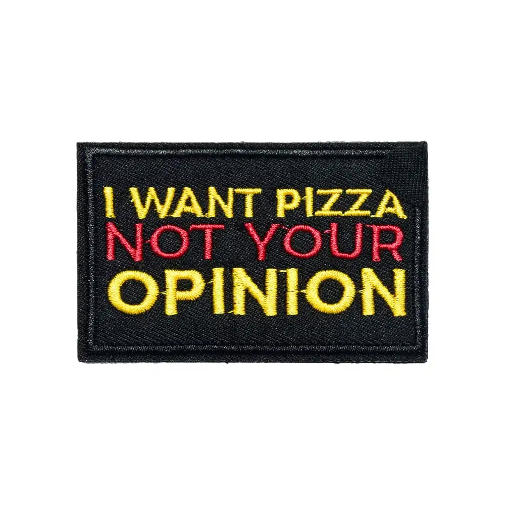 Fun English Text Embroidered Velcro Patch