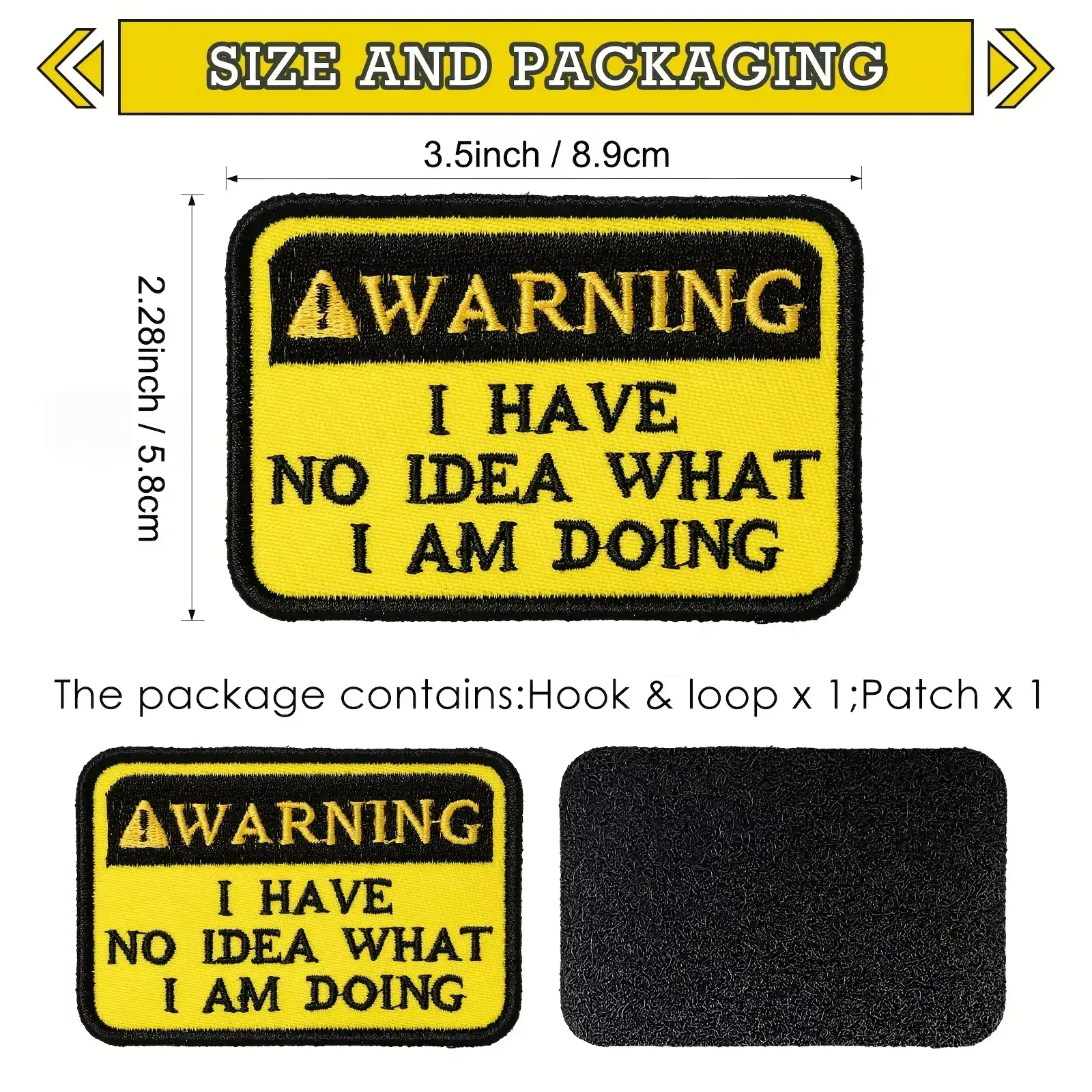 Fun Embroidered Velcro Fabric Patches