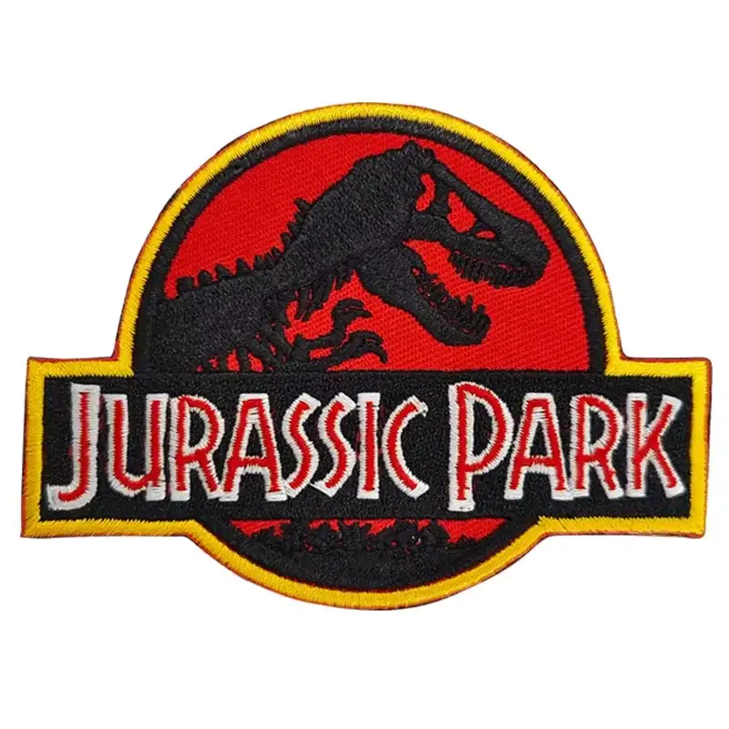 Vintage Dinosaur Embroidered Velcro Patch