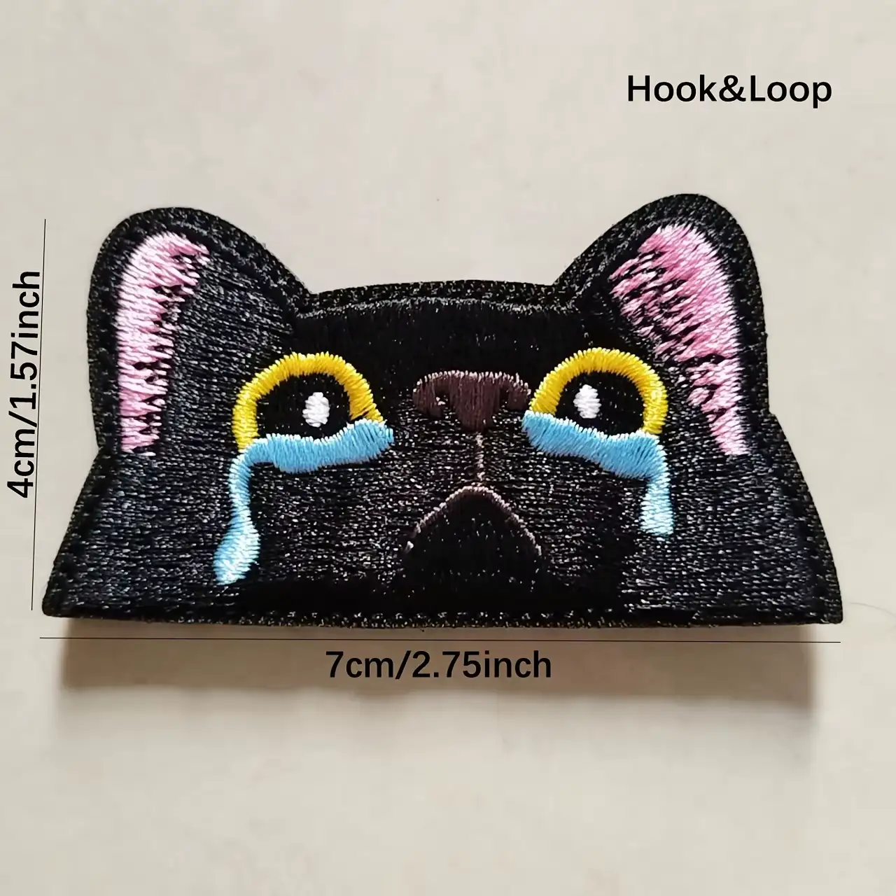 黑貓刺繡布貼 可熨燙縫製服飾