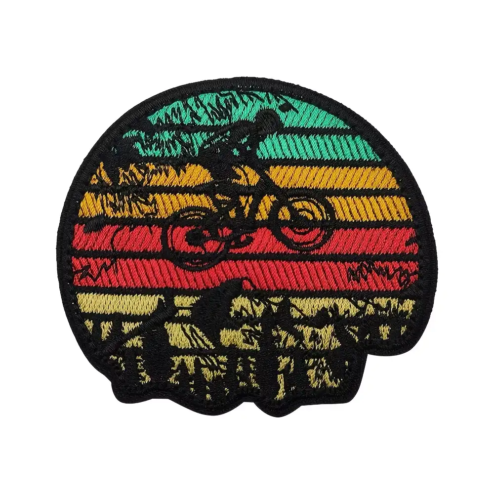 Embroidered Mountain Bike Velcro Patch