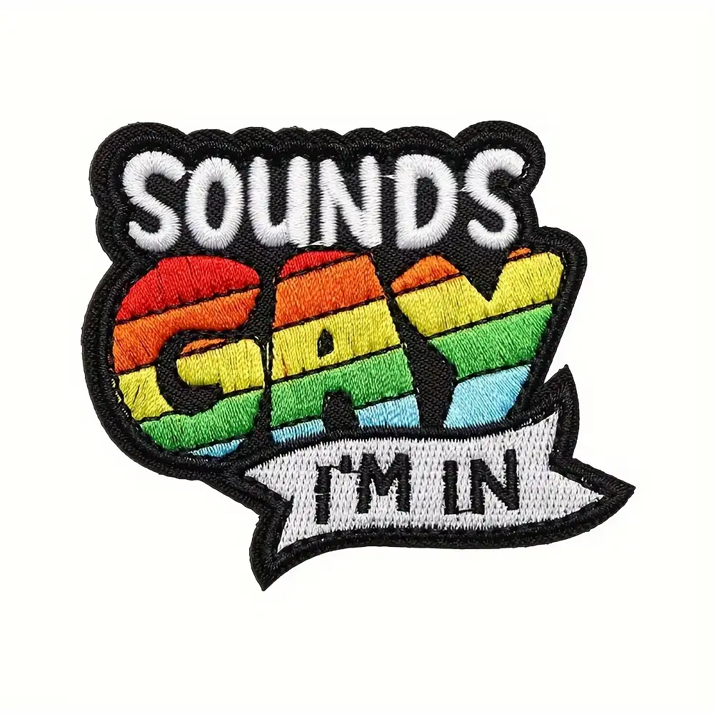 SOUNDS GAY Novelty Tactical Velcro Embroidered Patch