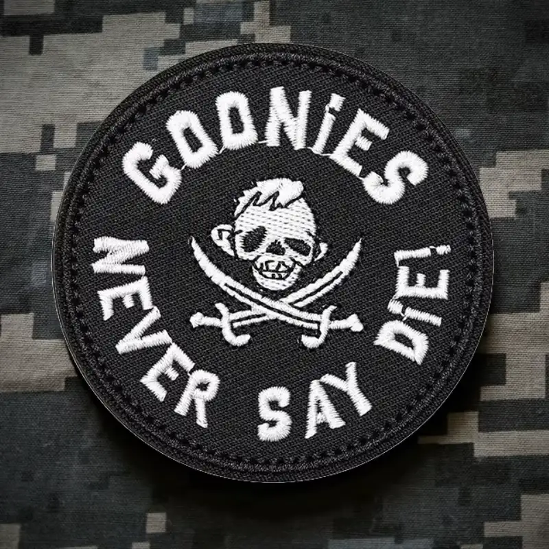 Goonies 'Never Say Die' Embroidered Velcro Patch