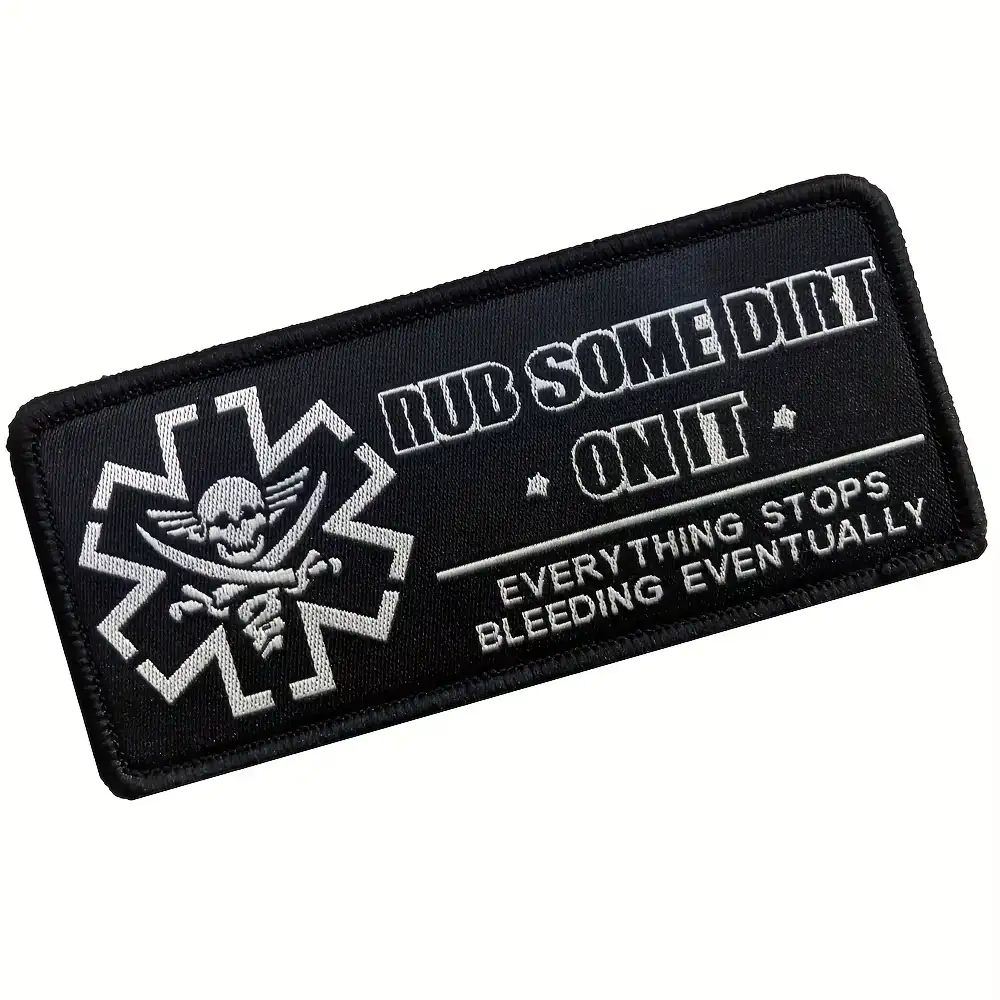 Fun Slogan Velcro Embroidered Patch