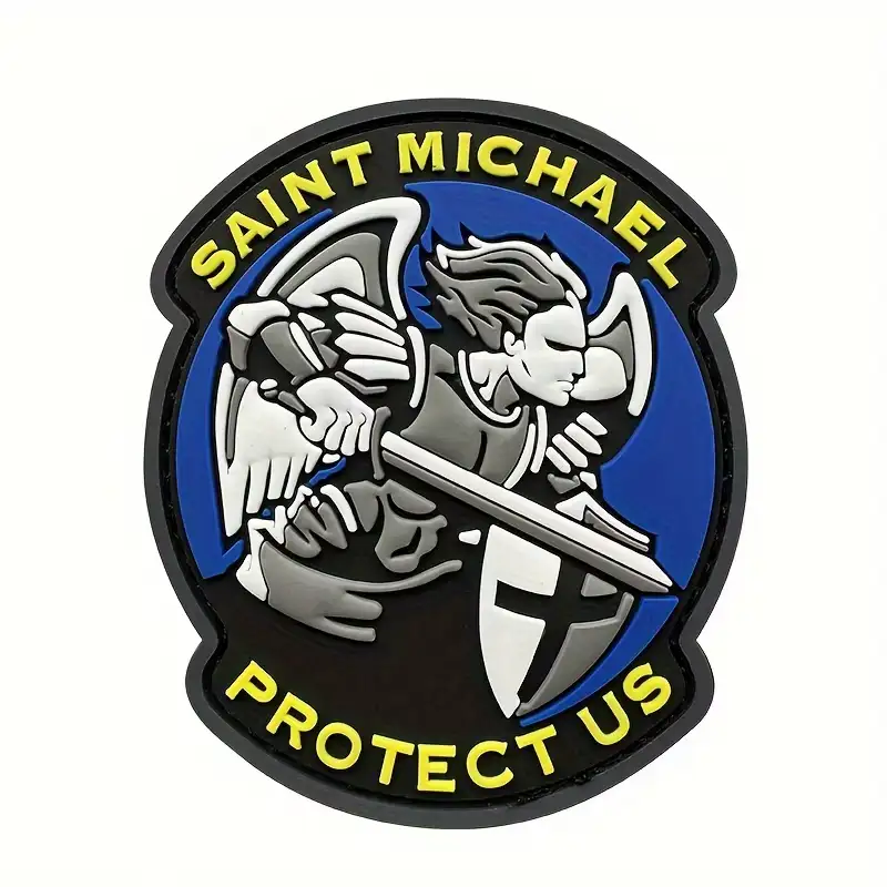 3D Saint Michael PVC Velcro Patch