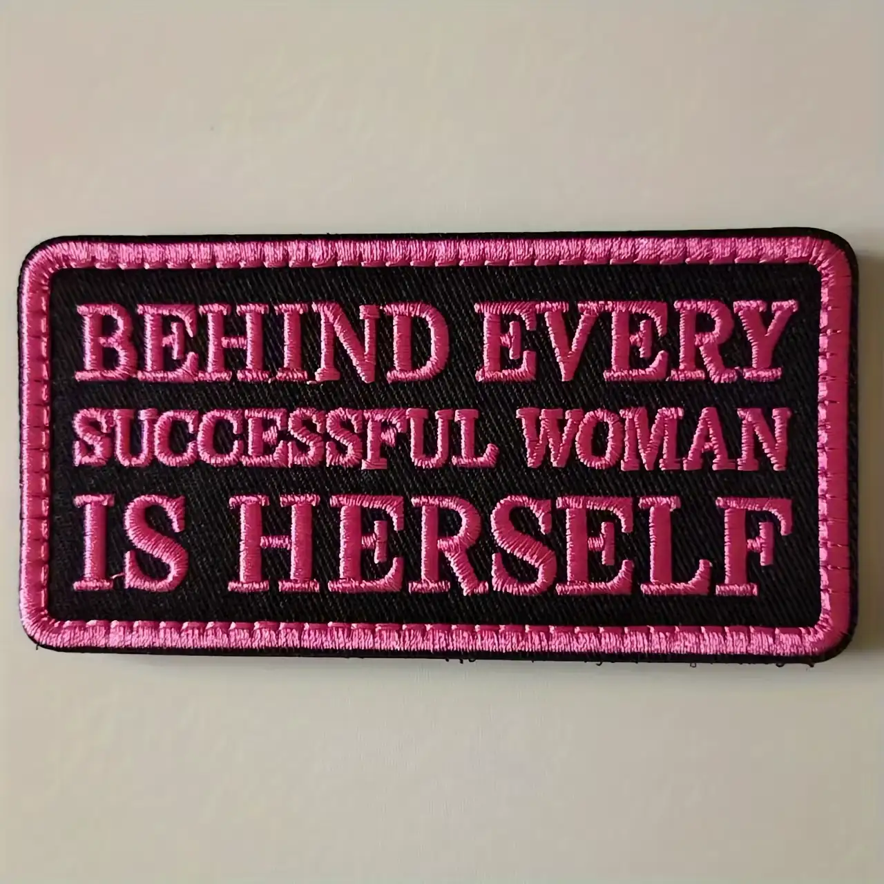 Successful Woman Embroidered Velcro Patch