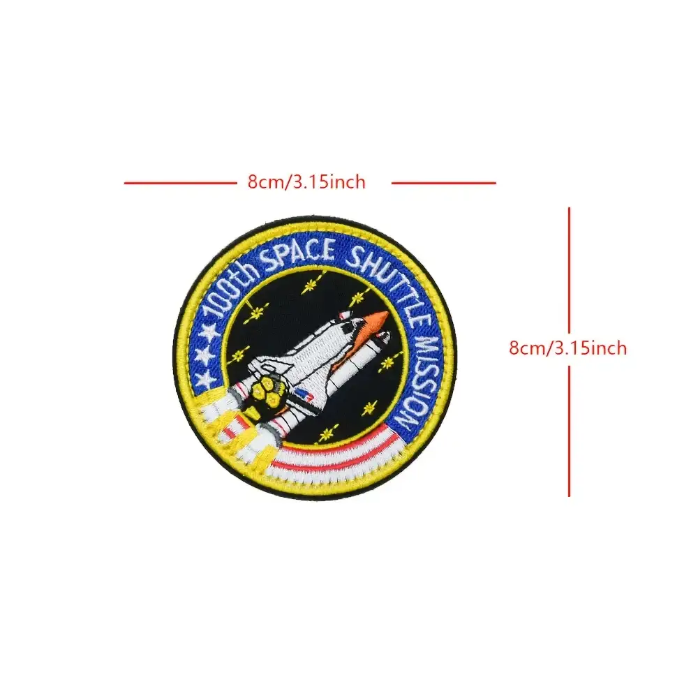 NASA 100th Space Shuttle Mission Embroidered Velcro Patch