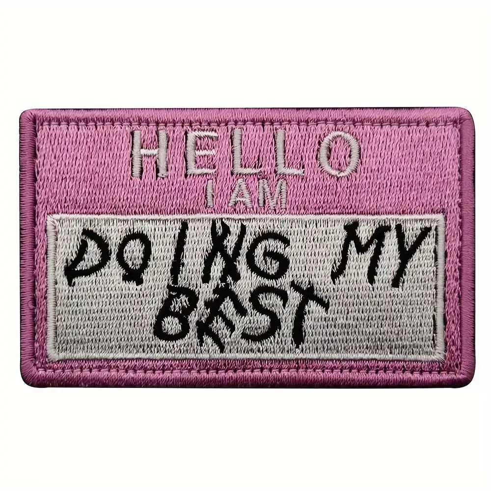 'Do My Best' embroidered hook-and-loop tactical patch