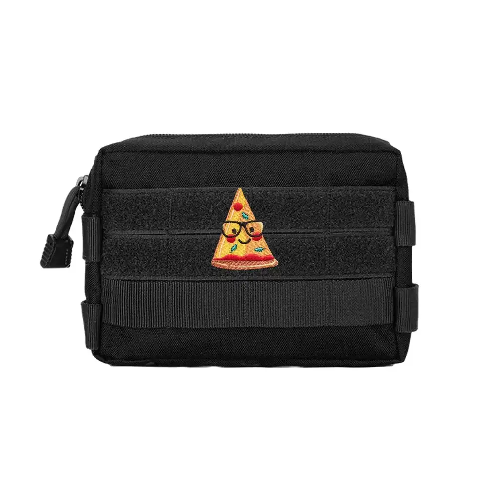 Cute Cartoon Pizza Embroidered Velcro Patch