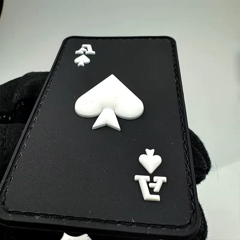 黑桃A夜光PVC魔鬼氈戰術徽章