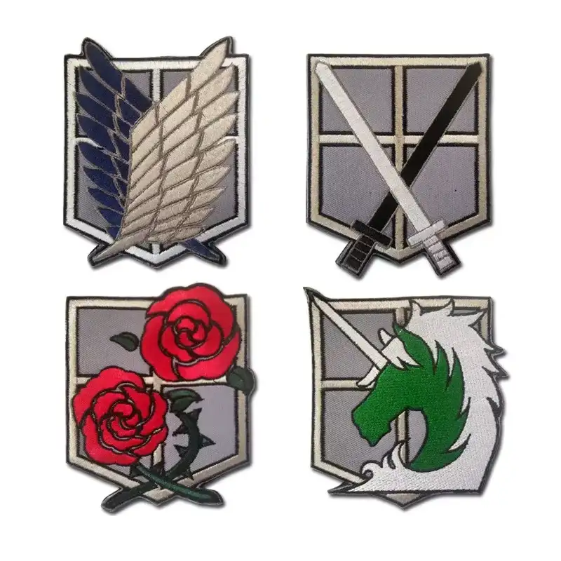 Attack on Titan Survey Corps "Wings of Freedom" Embroidered Velcro Arm Patch