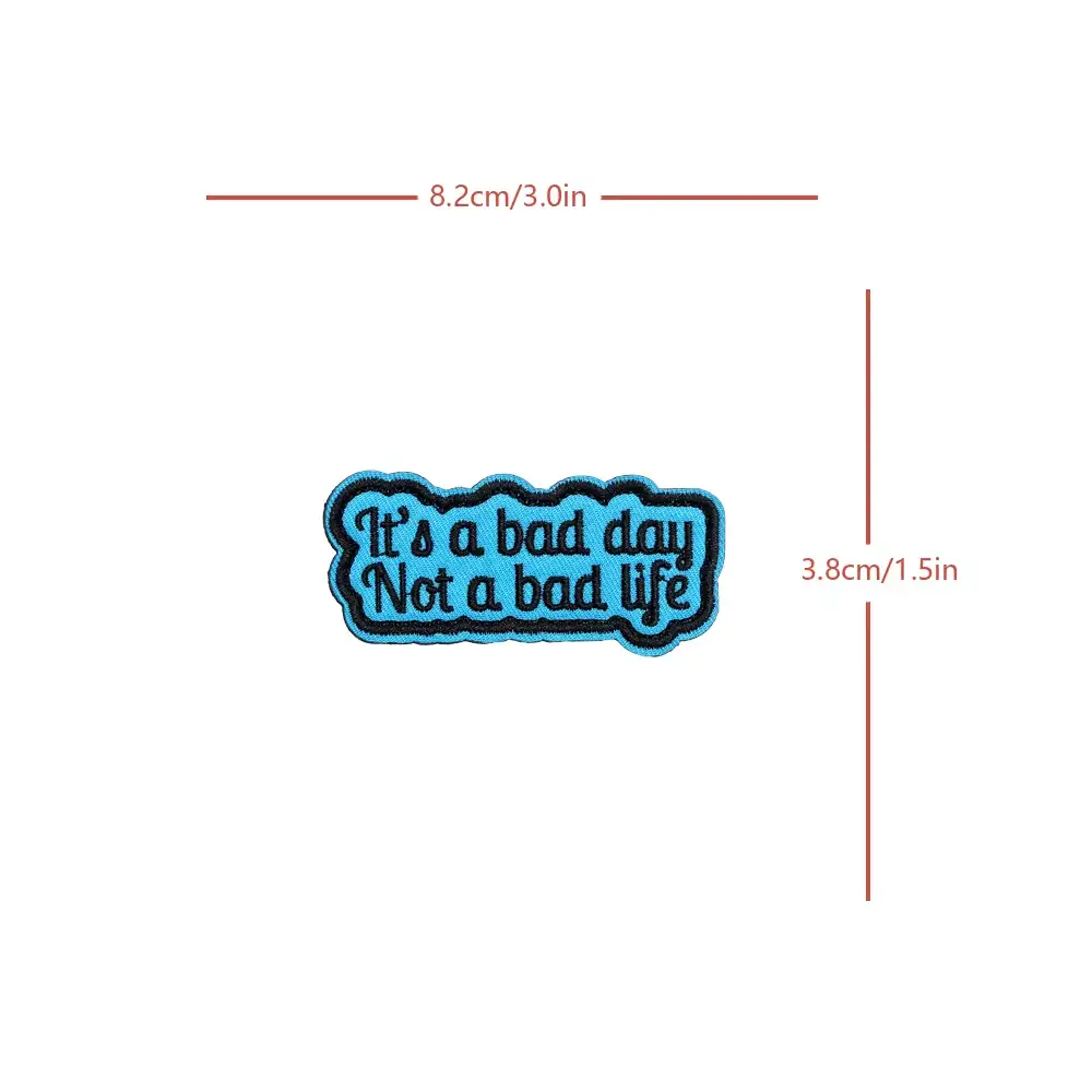 Not A Bad Life刺繡魔術貼布貼