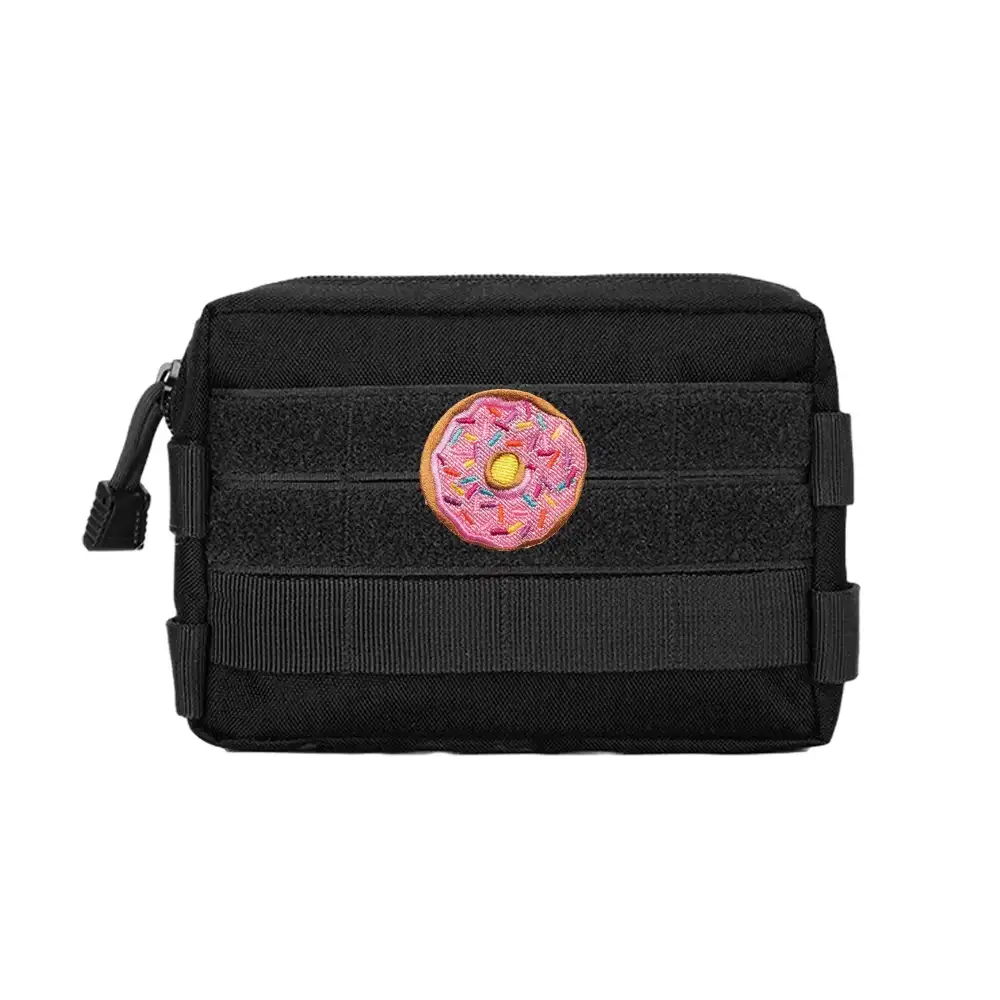 Mini Donut Cartoon Embroidered Velcro Patch