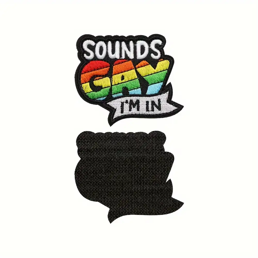 SOUNDS GAY Novelty Tactical Velcro Embroidered Patch